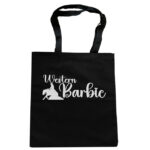 western barbie reining motiv schwarz glitzerschrift