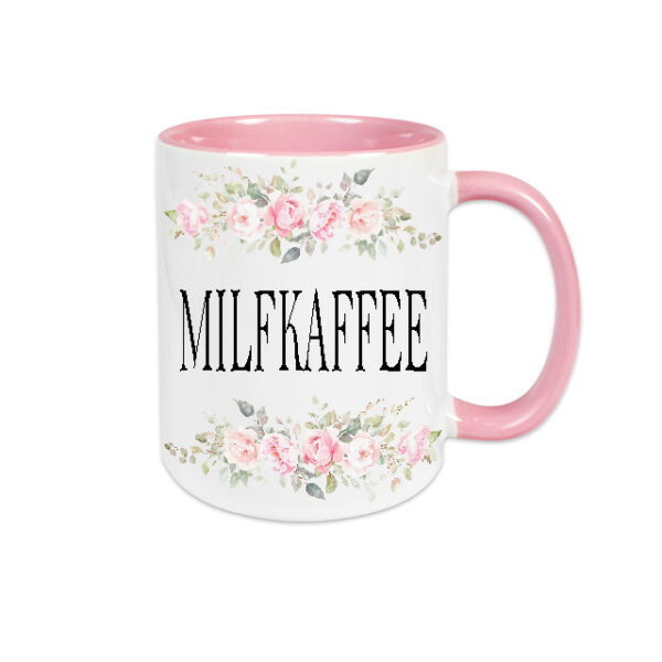 Tasse Milfkaffee Blumen